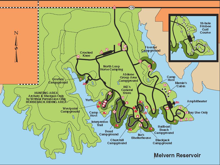 Eisenhower State Park Campground Map
