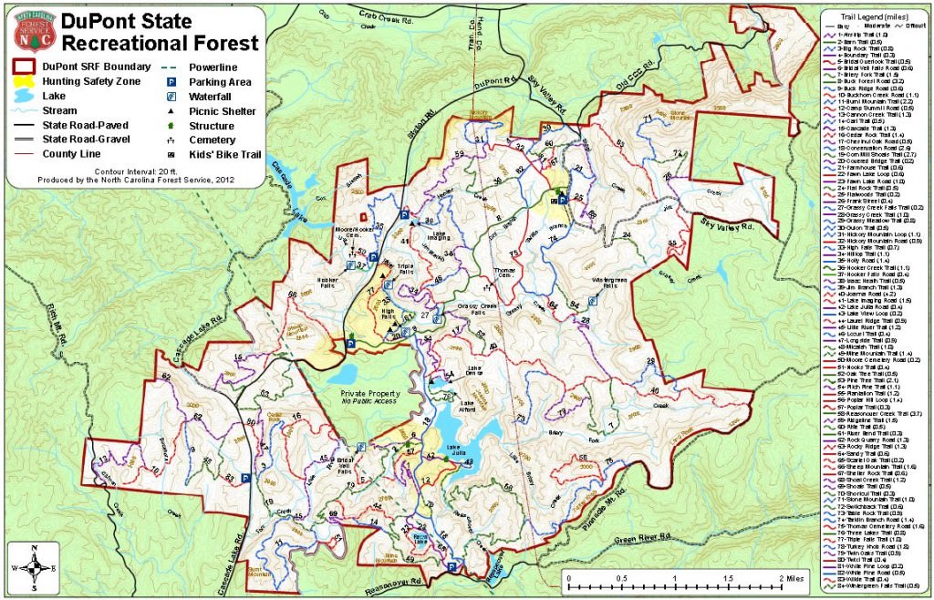 Dupont State Forest Trail Map Du Pont State Forest - Trailmeister