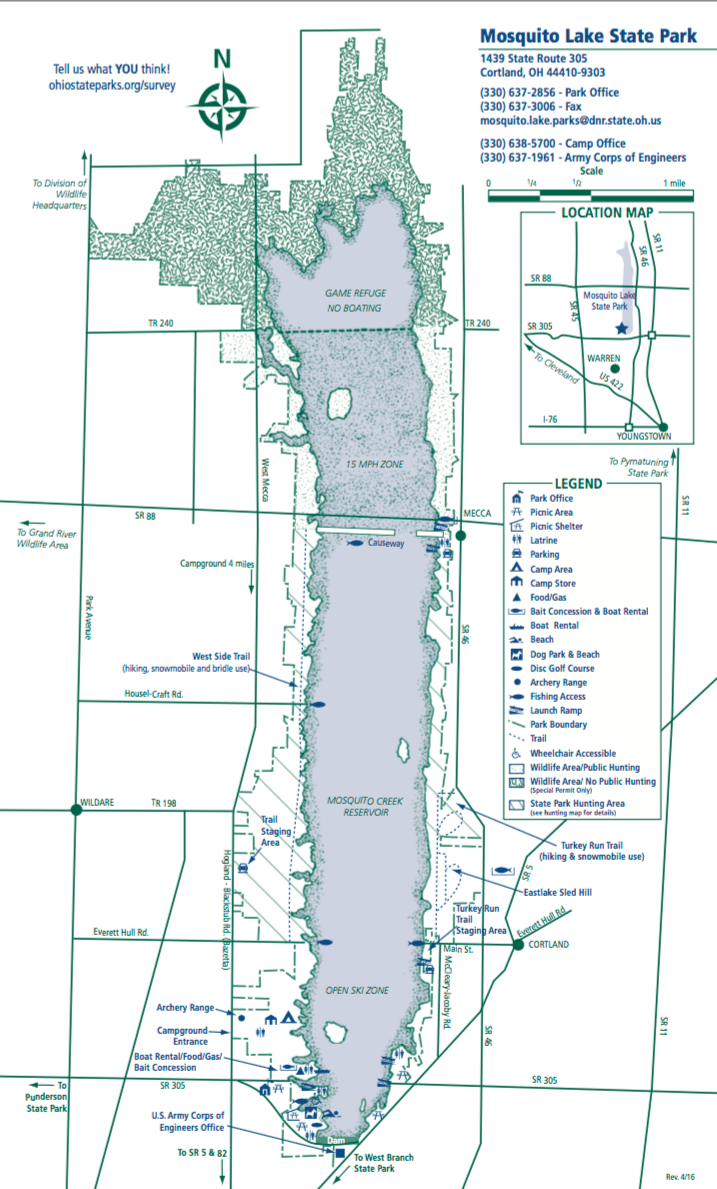 Mosquito Lake Map