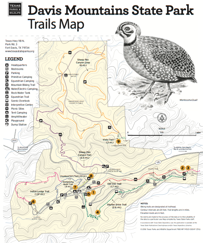 Davis Mountains State Park - TrailMeister