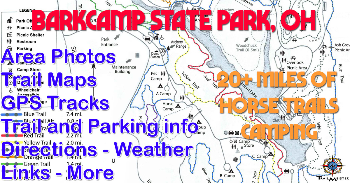 Barkcamp State Park Map Barkcamp State Park - Trailmeister
