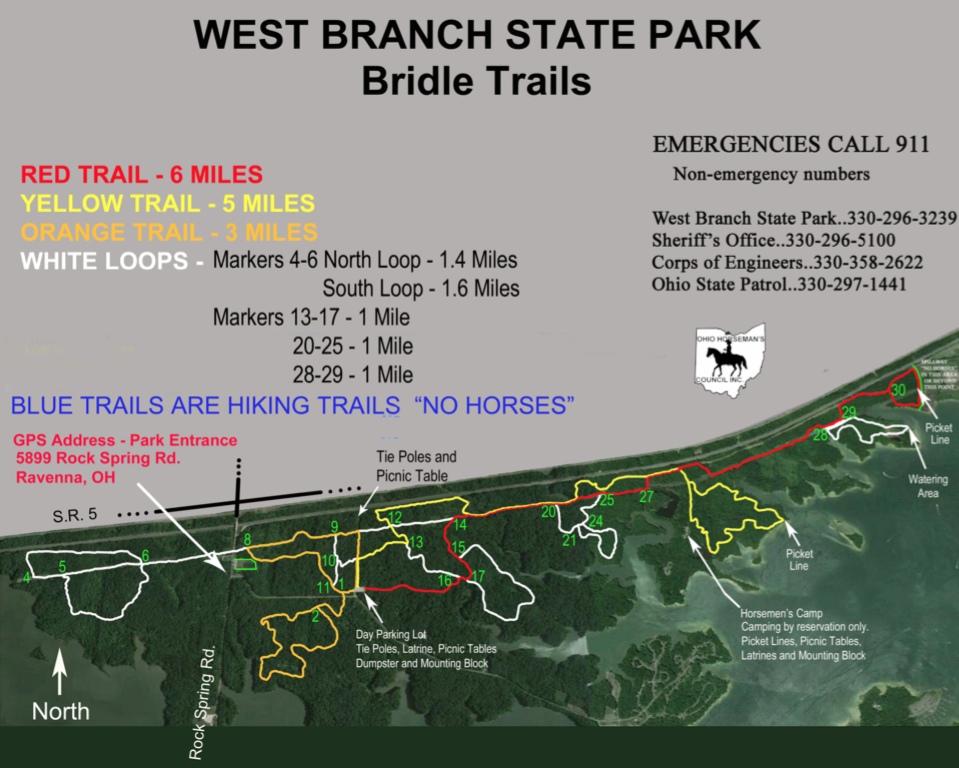 West Branch State Park Map