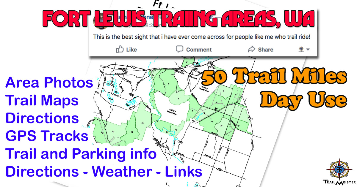 Fort Lewis Training Area Map Jblm/Fort Lewis Training Areas - Trailmeister