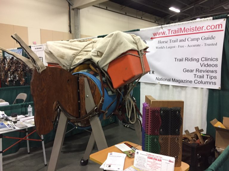 Mule packing practice mule TrailMeister