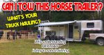 Can I tow this horse trailer