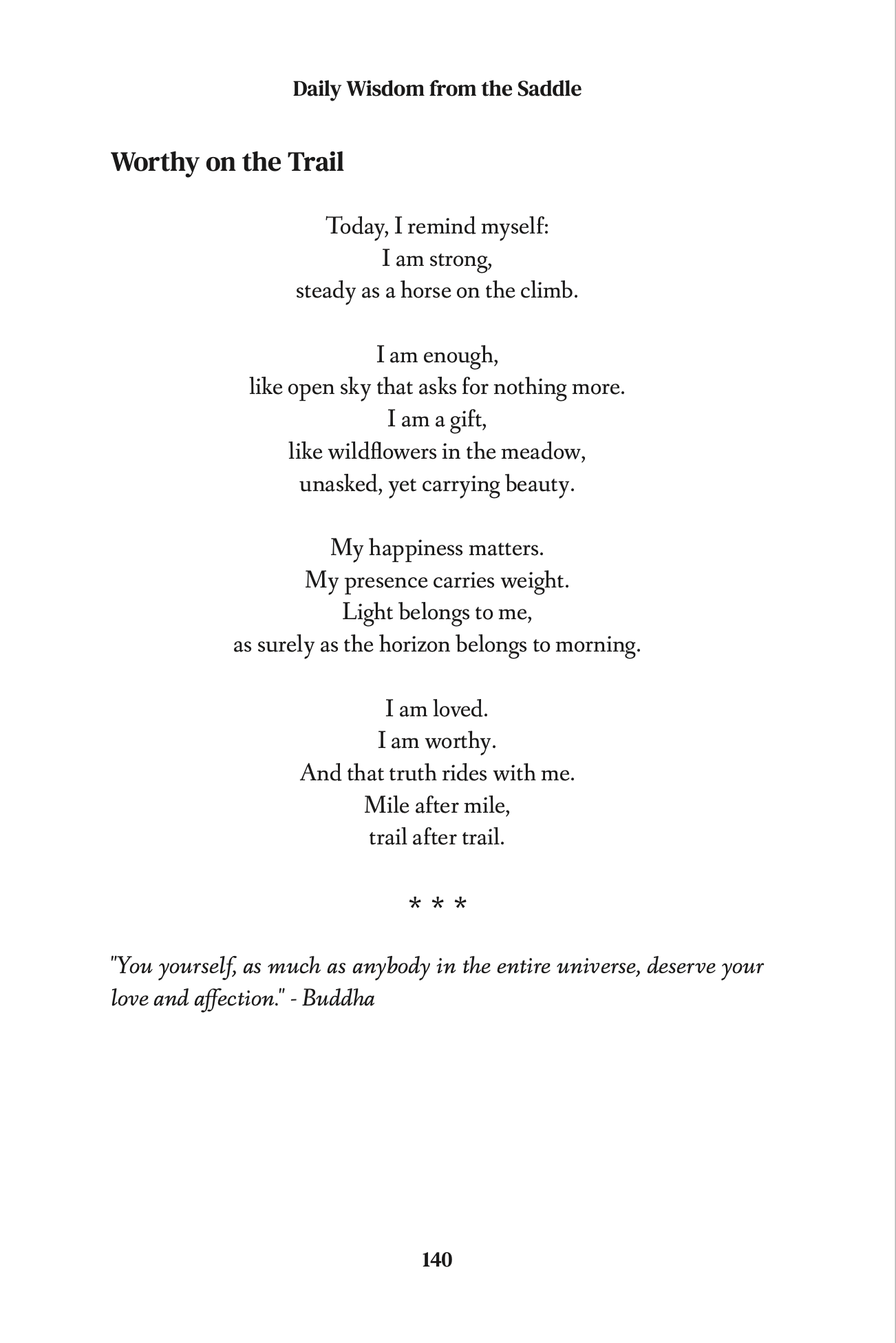 Book - Daily Wisdom from the Saddle