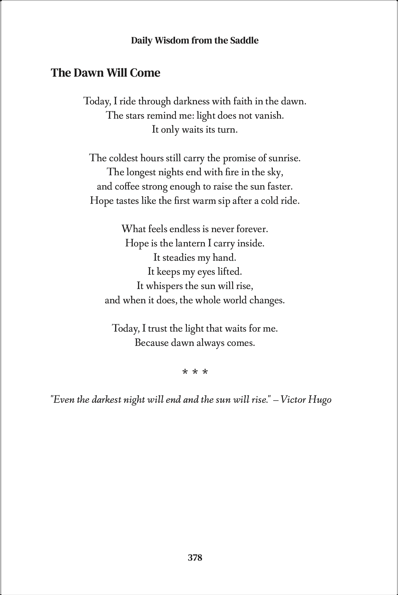 Book - Daily Wisdom from the Saddle