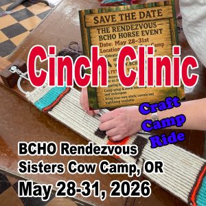 Camp and Cinch Craft Weekend Clinic - DEPOSIT - BCHO Rendy - May, 28 2026