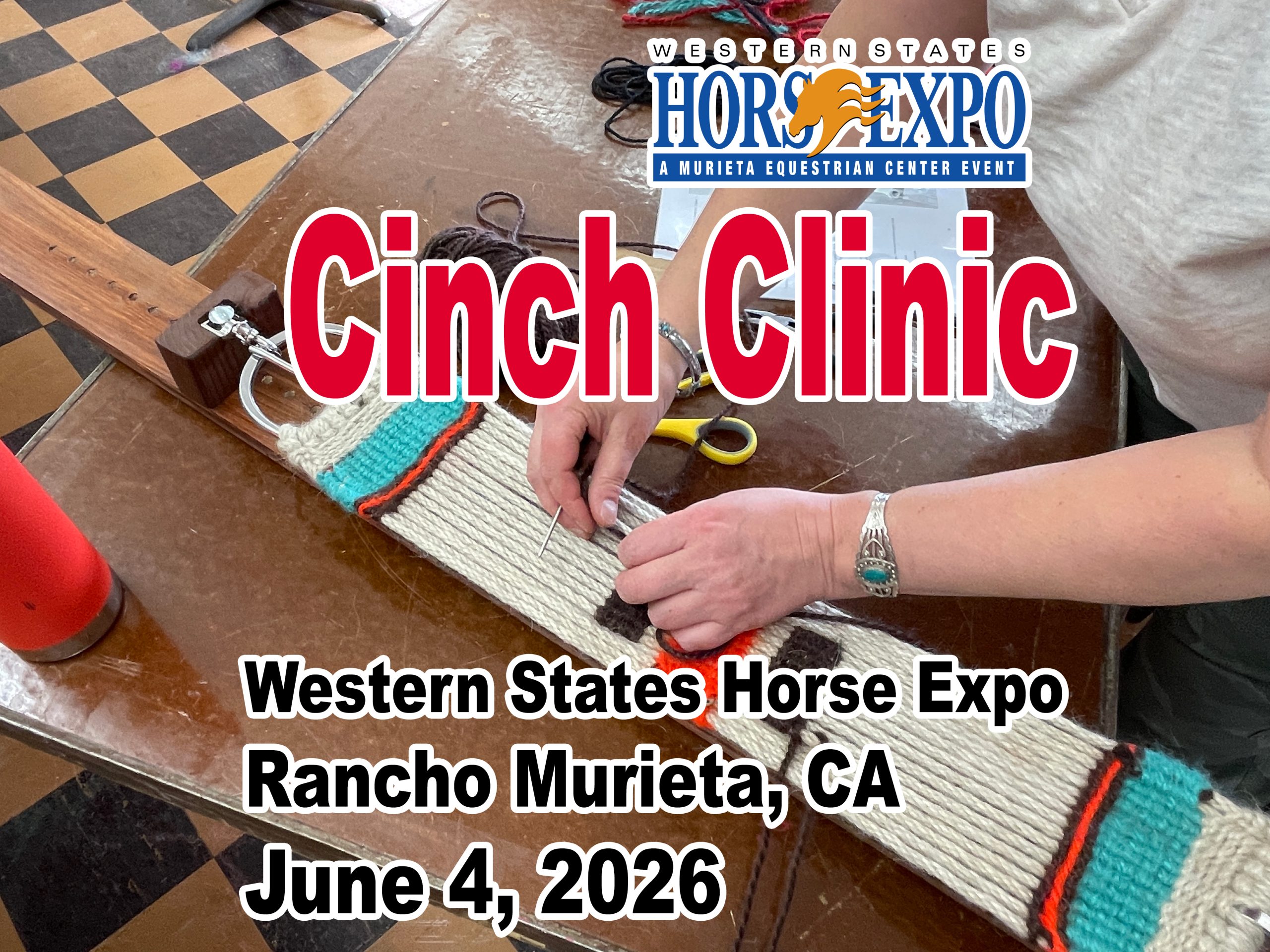 Cinch Crafting Clinic - DEPOSIT - Western States Horse Expo - June 4, 2026